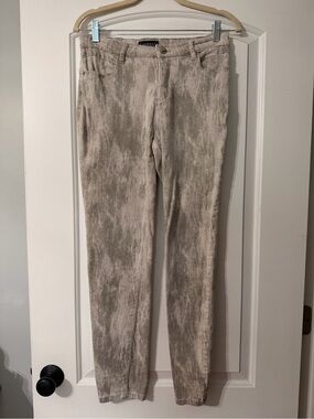 Conrad C taupe multi ankle pant